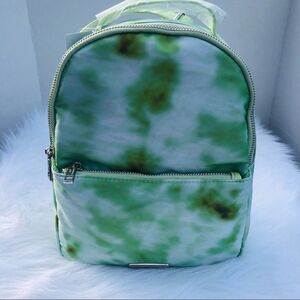 Madden Girl MG-6200 Green Tie Dye Mini Backpack Silver Hardware NWT